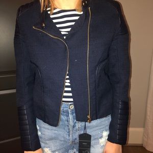 H&M Tweed Moto Jacket